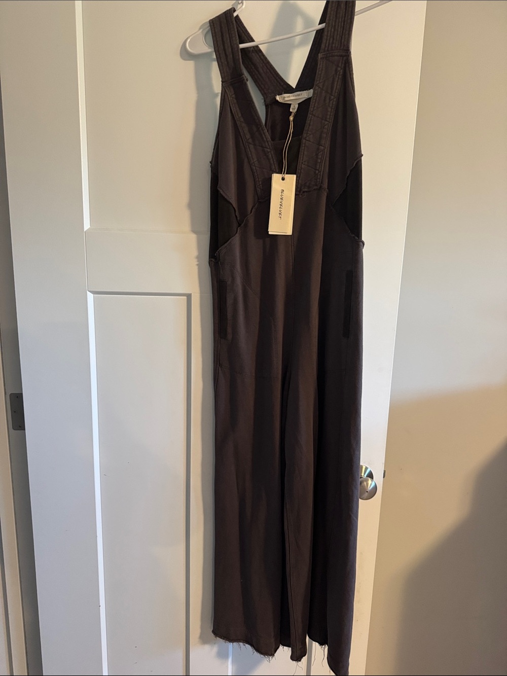 Sleeveless Dark Brown Wide-Leg Jumpsuit by Free People